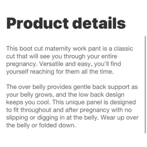 Isabel Maternity for Target - Black Over belly - Bootcut Trousers (Size 10) - Picture 4 of 11